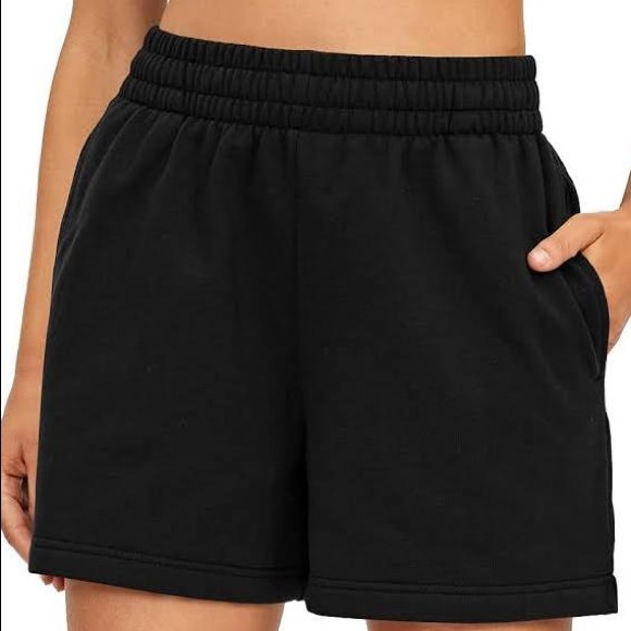 H&M sweat short black high waist NWT - Picture 3 of 6